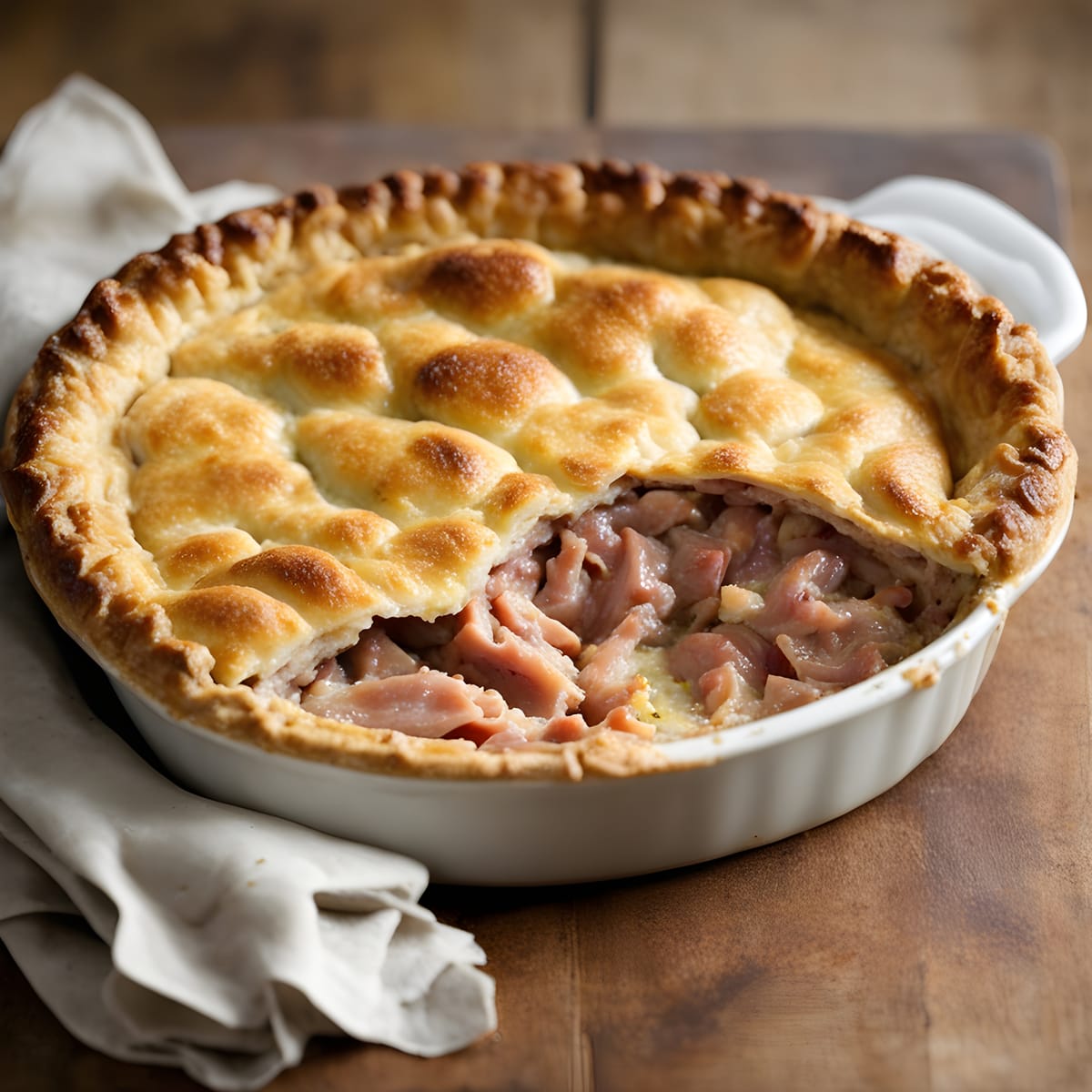 James Martin's Turkey and Ham Pie