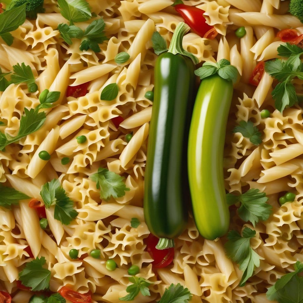 Courgette And Pepper Pasta