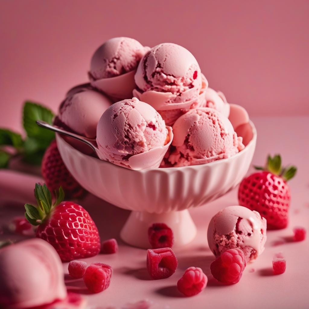 Nigella Rhubarb Ice Cream