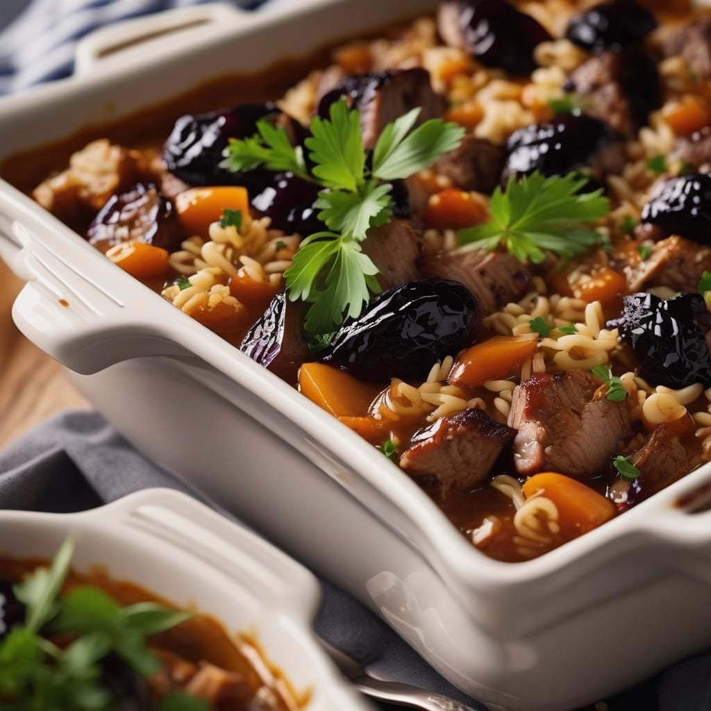 Nigella Pork And Prune Casserole