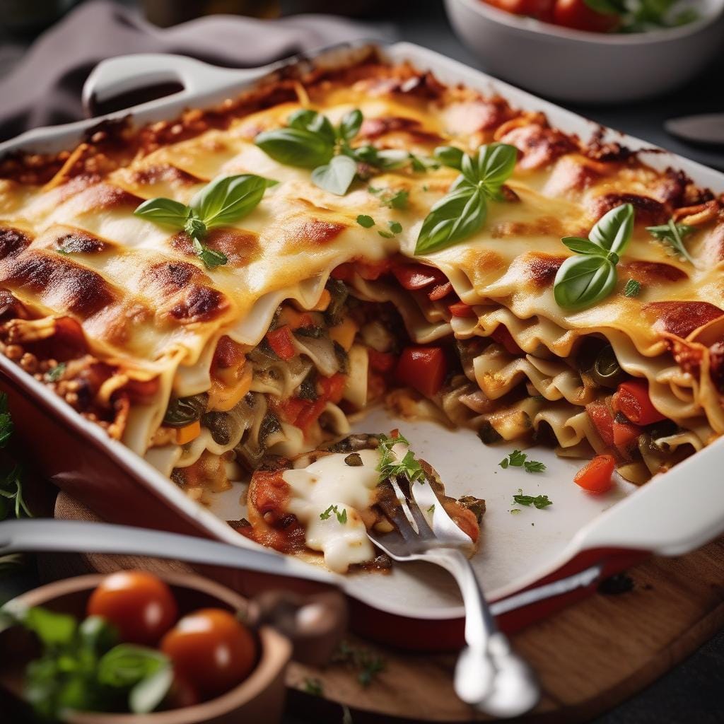 Hairy Bikers Roasted Vegetable Lasagne