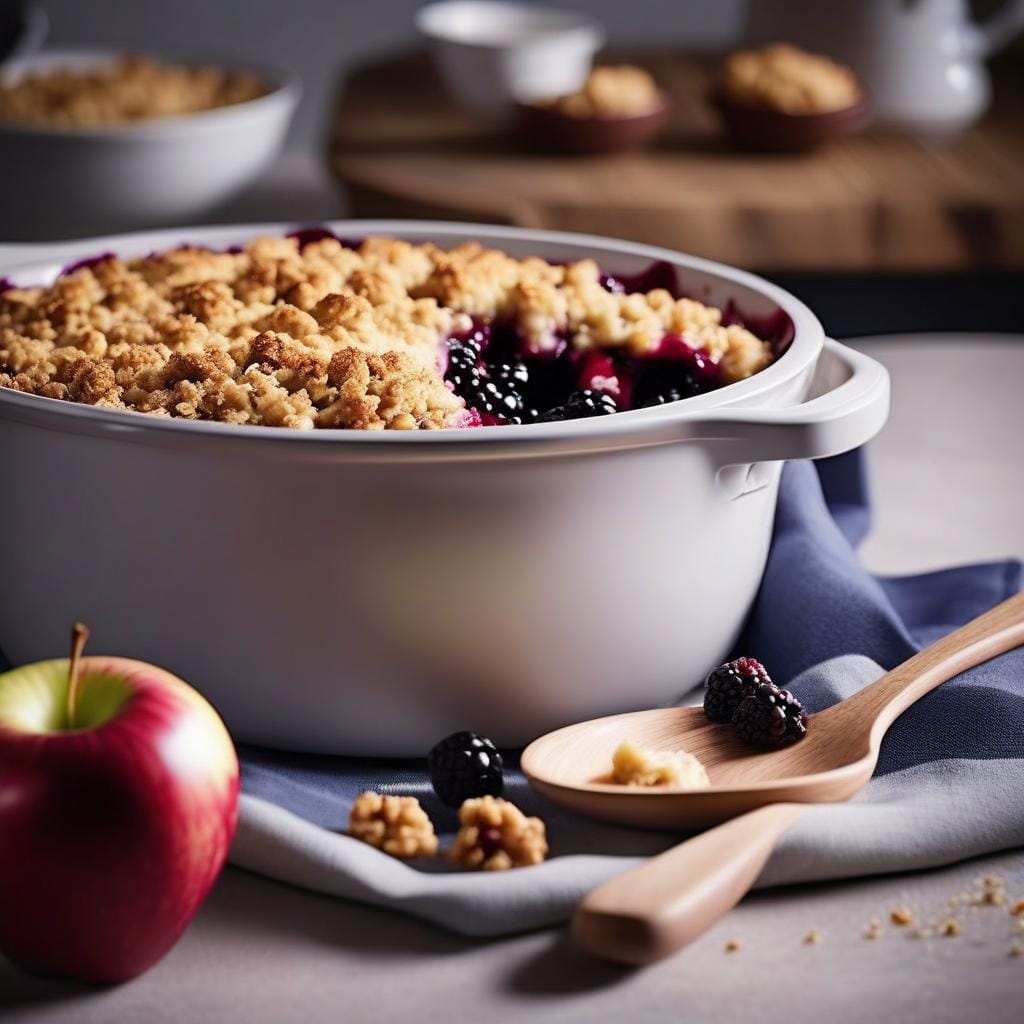 Hairy Bikers Apple and Blackberry Crumble Recipe