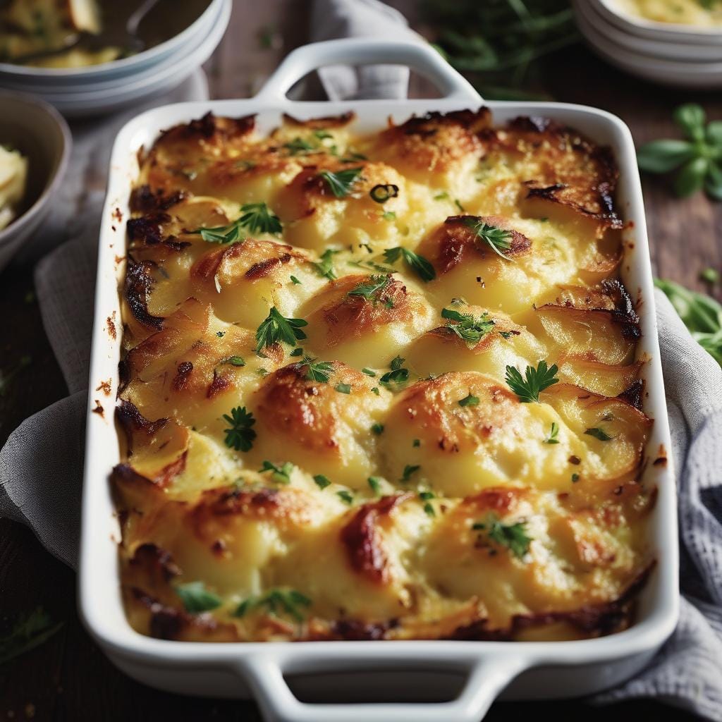 Jamie Oliver Leek and Potato Gratin Recipe