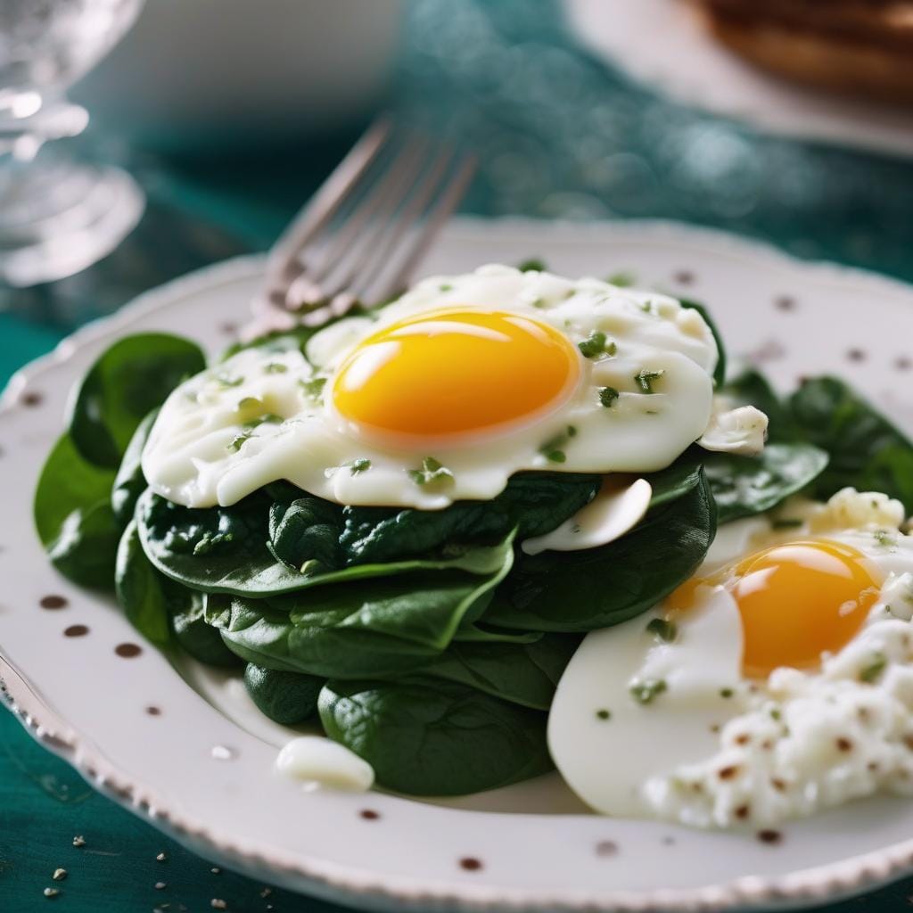 Rachel Khoo: Stewed spinach eggs