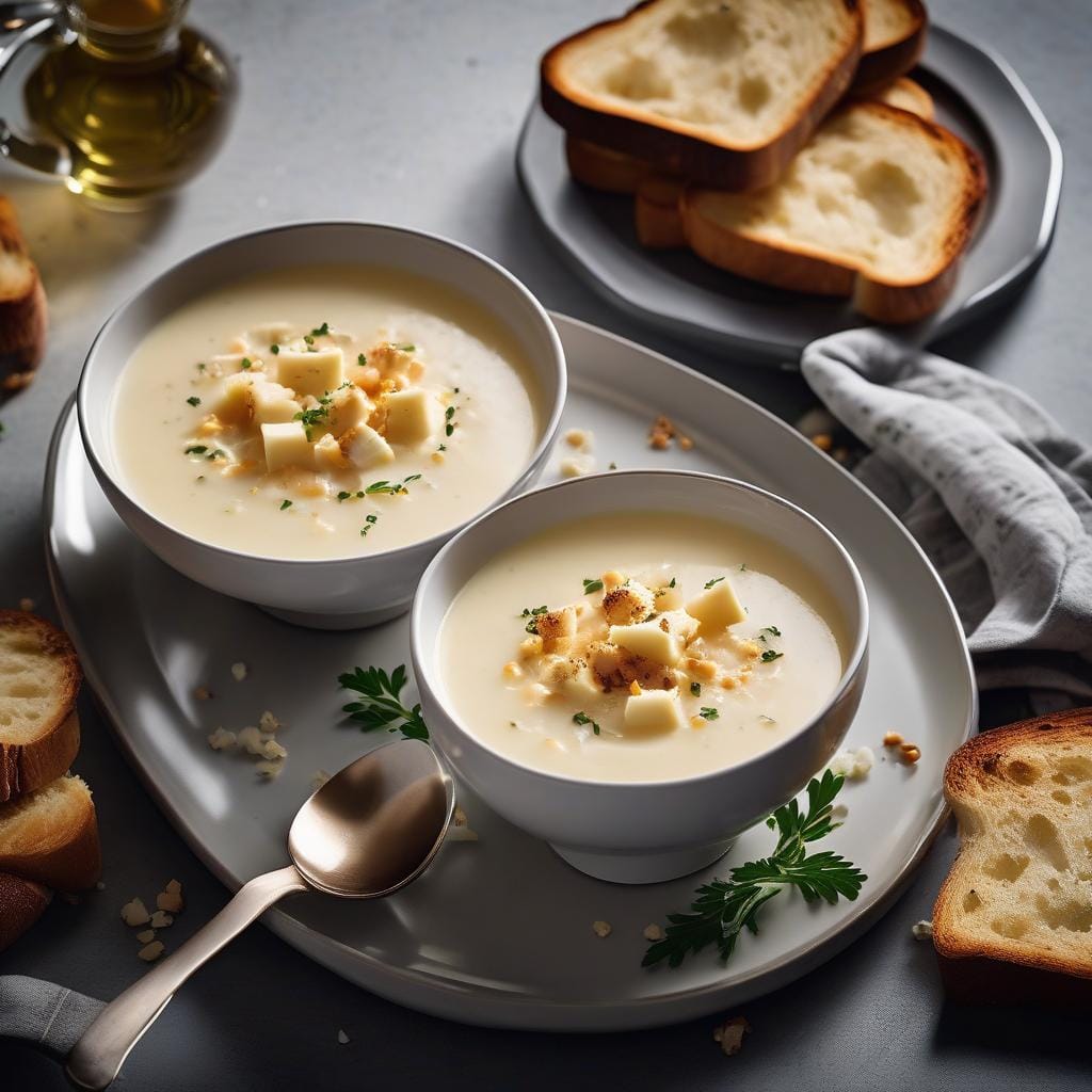 Gordon Ramsay’s cauliflower soup with brown butter and cheesy toasts