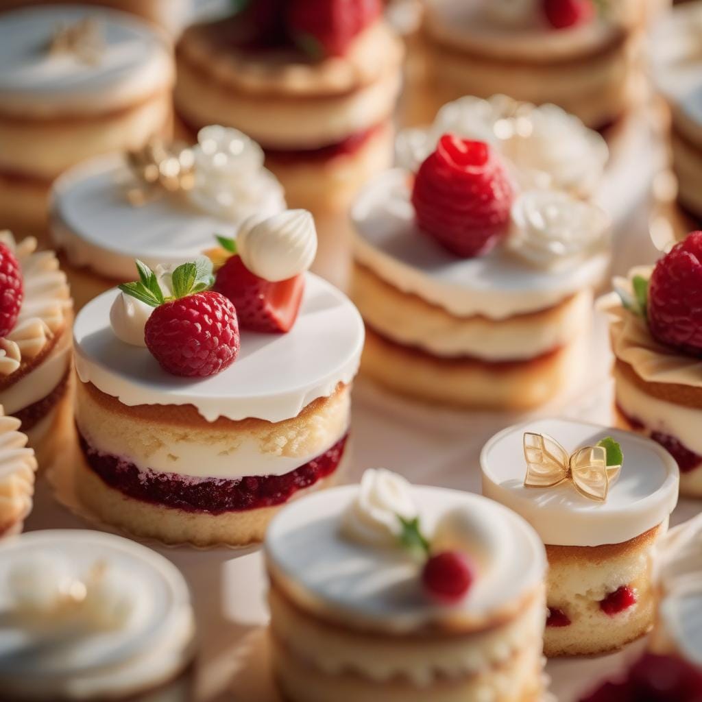 Mini Victoria layer cakes