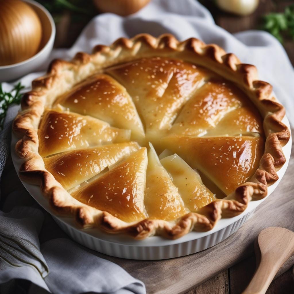 Hairy Bikers Cheese and Onion Pie Recipe