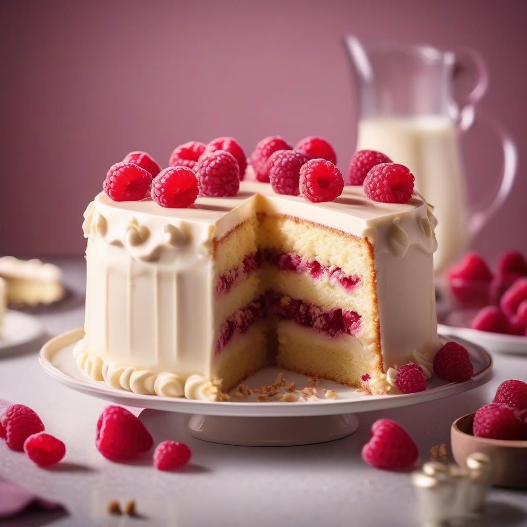 Mary Berry White Chocolate and Raspberry Cake Recipe