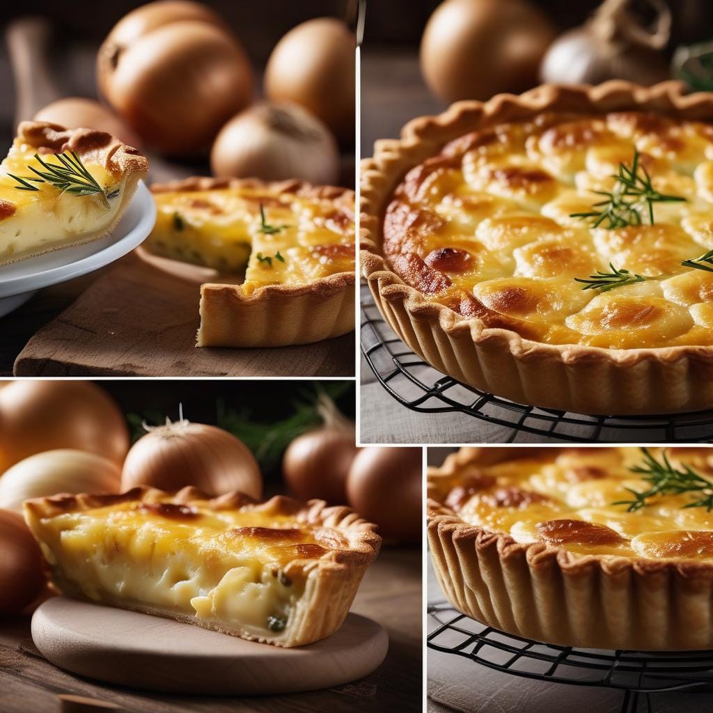 Mary Berry Cheese and Onion Quiche Pie