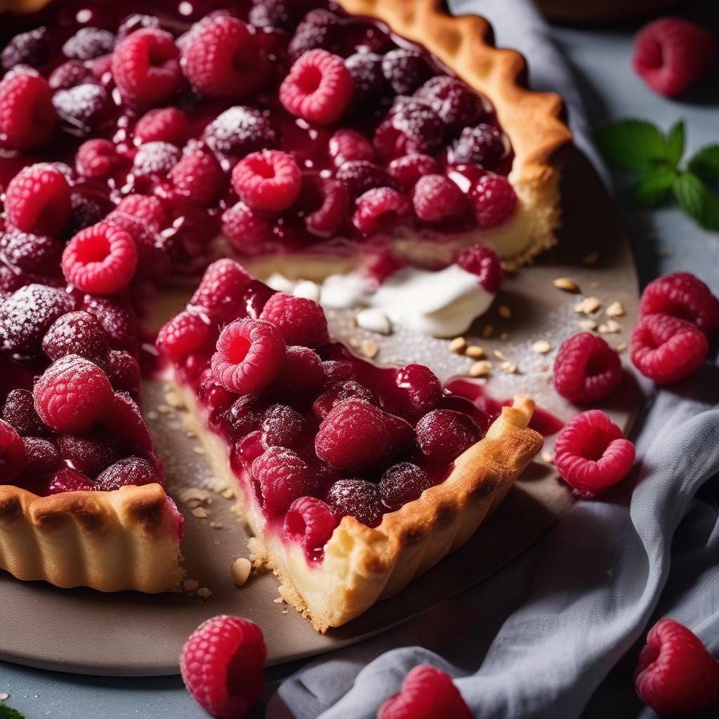 Le Creuset Almond & Raspberry Skillet Tart Recipe