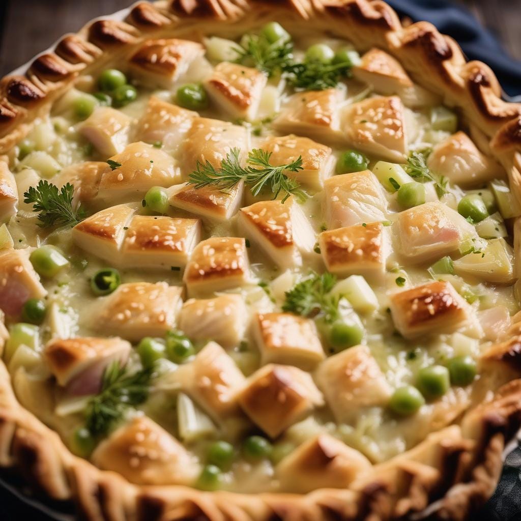 Hairy Bikers Chicken Ham and Leek Pie Recipe