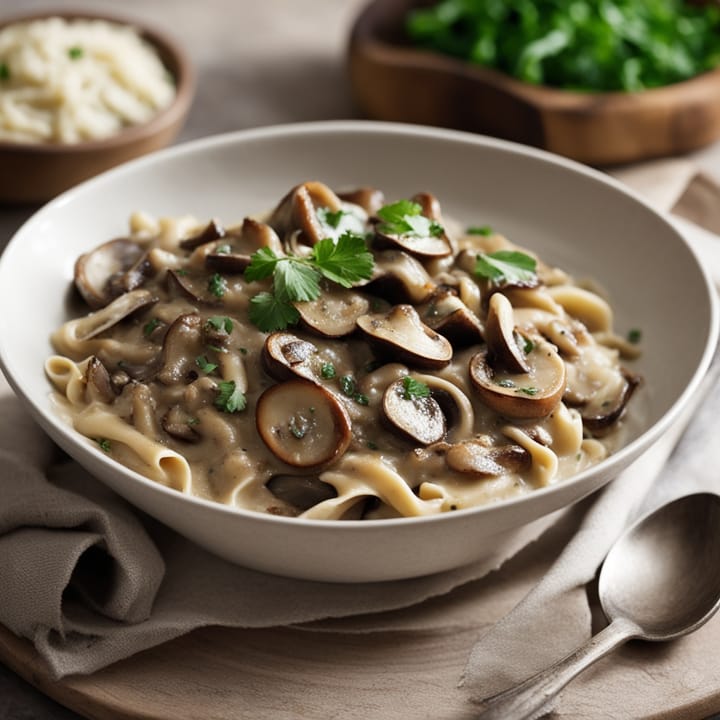 Delicious Mushroom Stroganoff: A Vegetarian Delight by James Martin
