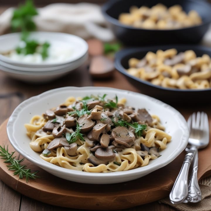 Nigella Mushroom Stroganoff