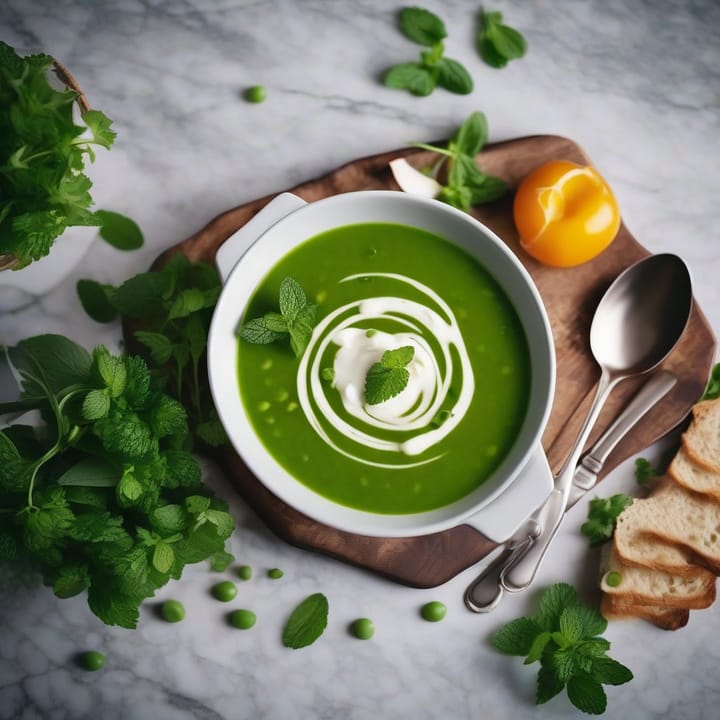 Nigella Pea And Mint Soup