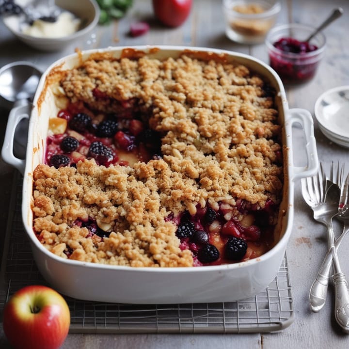 Mary Berry Apple And Blackberry Crumble