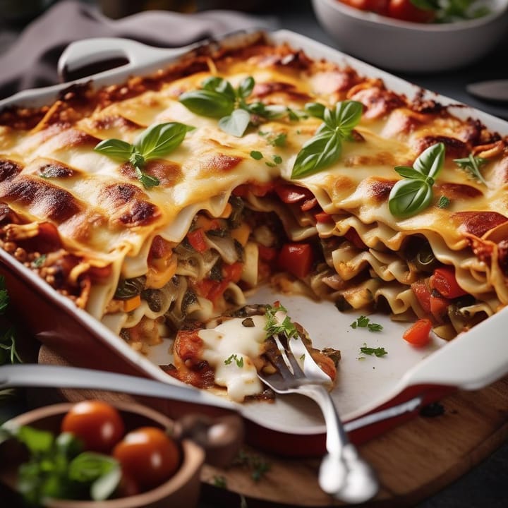 Hairy Bikers Roasted Vegetable Lasagne 