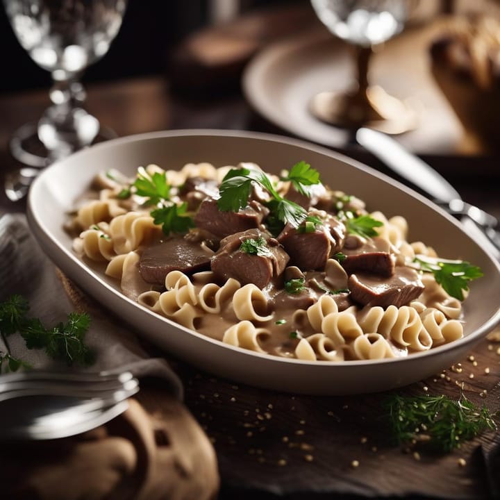 James Martin Beef Stroganoff