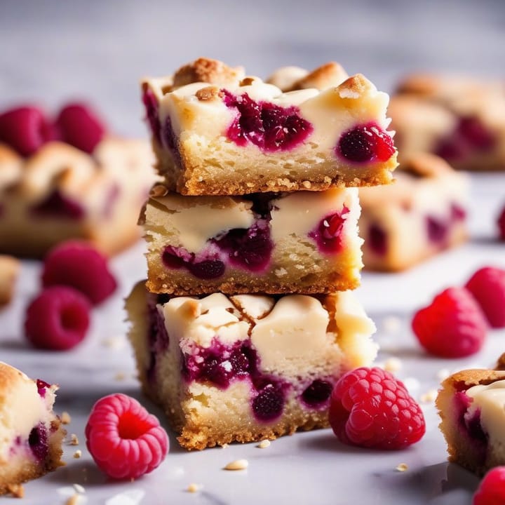 Nigella White Chocolate And Raspberry Blondies