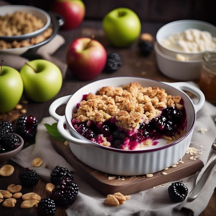 Hairy Bikers Apple and Blackberry Crumble Recipe