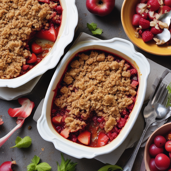 Hairy Bikers Rhubarb Crumble