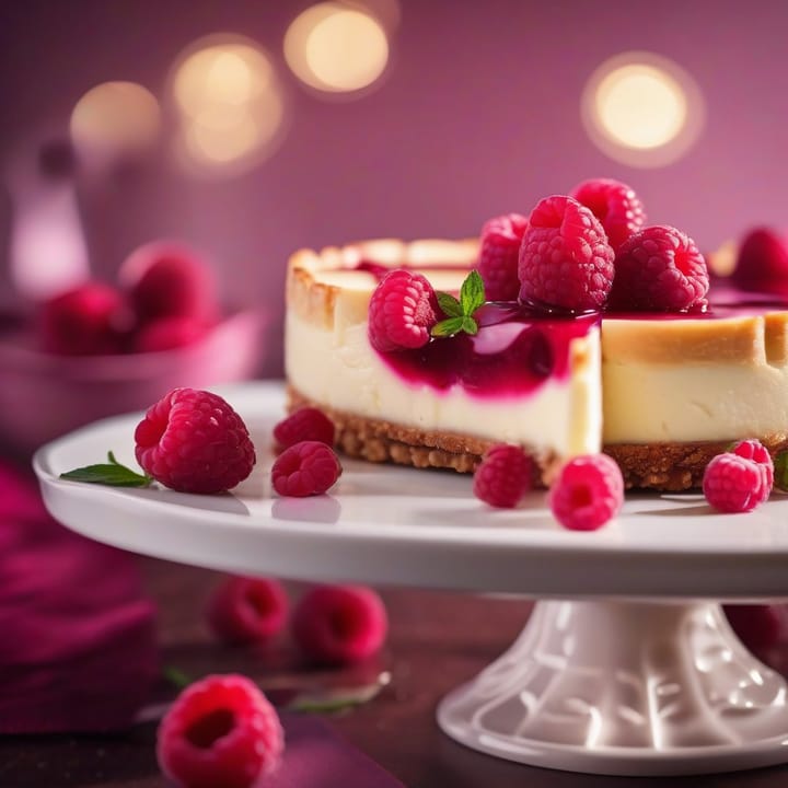 Nigella White Chocolate And Raspberry Cheesecake