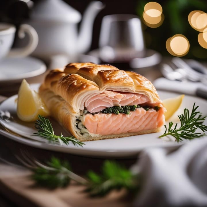 Highclere salmon en croute