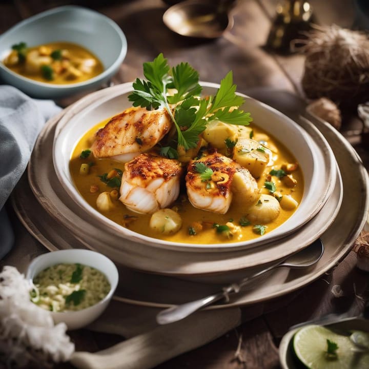 Tom Kerridge’s monkfish and coconut curry