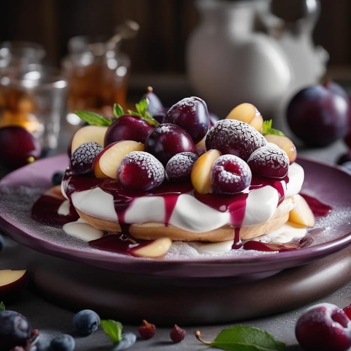 Hairy Bikers: Plum Pavlova