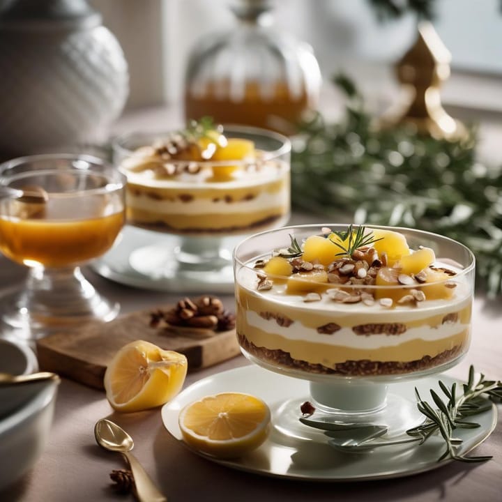 Marcus Wareing’s quince, rosemary and honey trifle