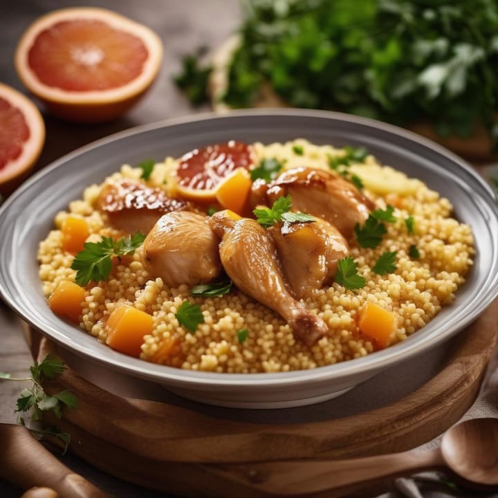 Nadiya Hussain’s Family Favourites: Grapefruit chicken stew with couscous