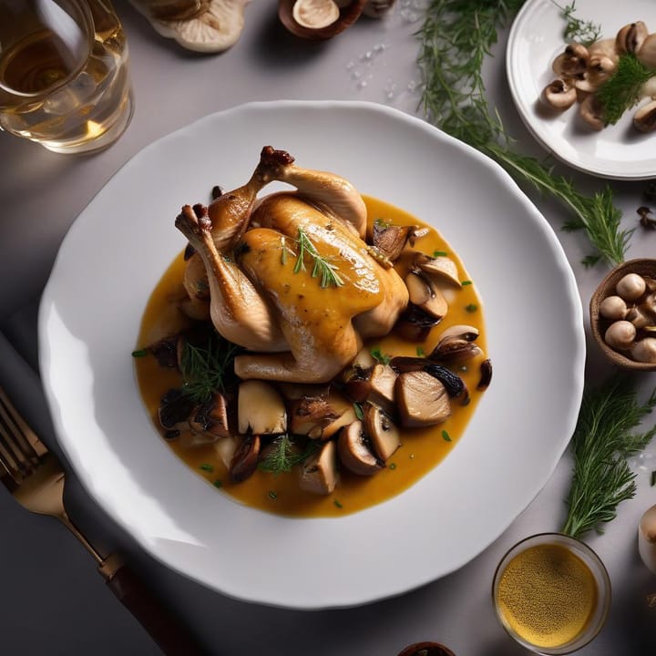 James Martin’s Great British Adventure: Whisky Chicken with Wild Mushroom & Mustard Sauce