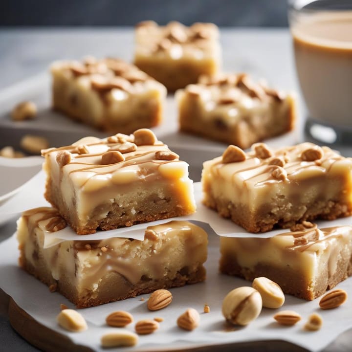 Simon Rimmer and Tim Lovejoy’s Sunday Brunch Cookbook: White chocolate, peanut butter & banana blondies