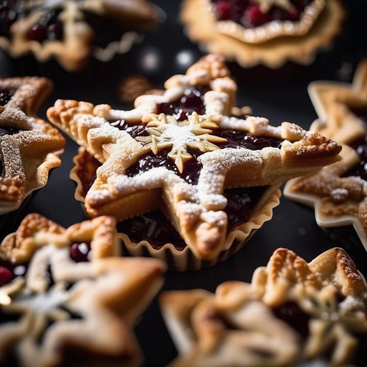 Star topped mincepies