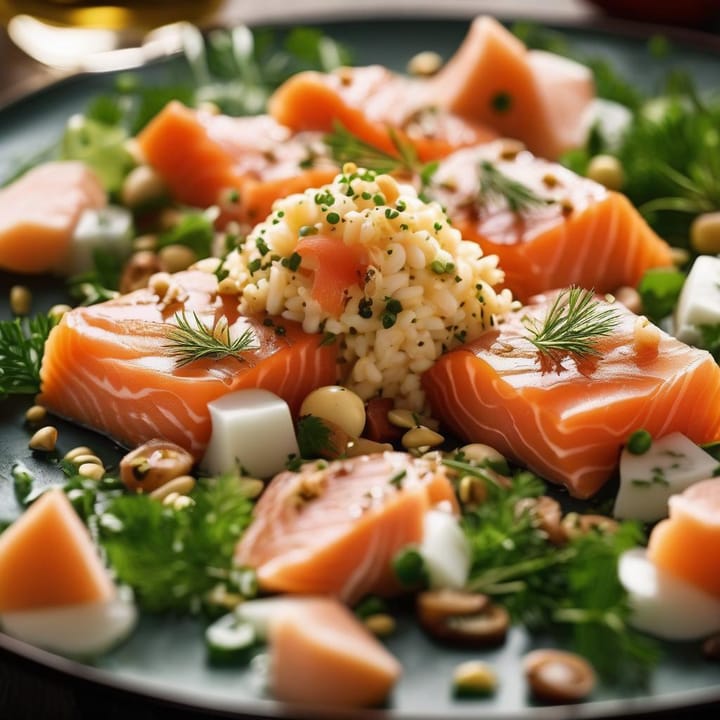 Smoked salmon and haddock kedgeree