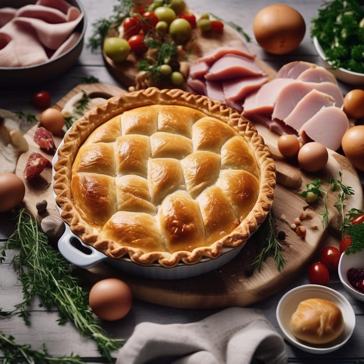 Jamie Oliver Chicken and Ham Pie Recipe